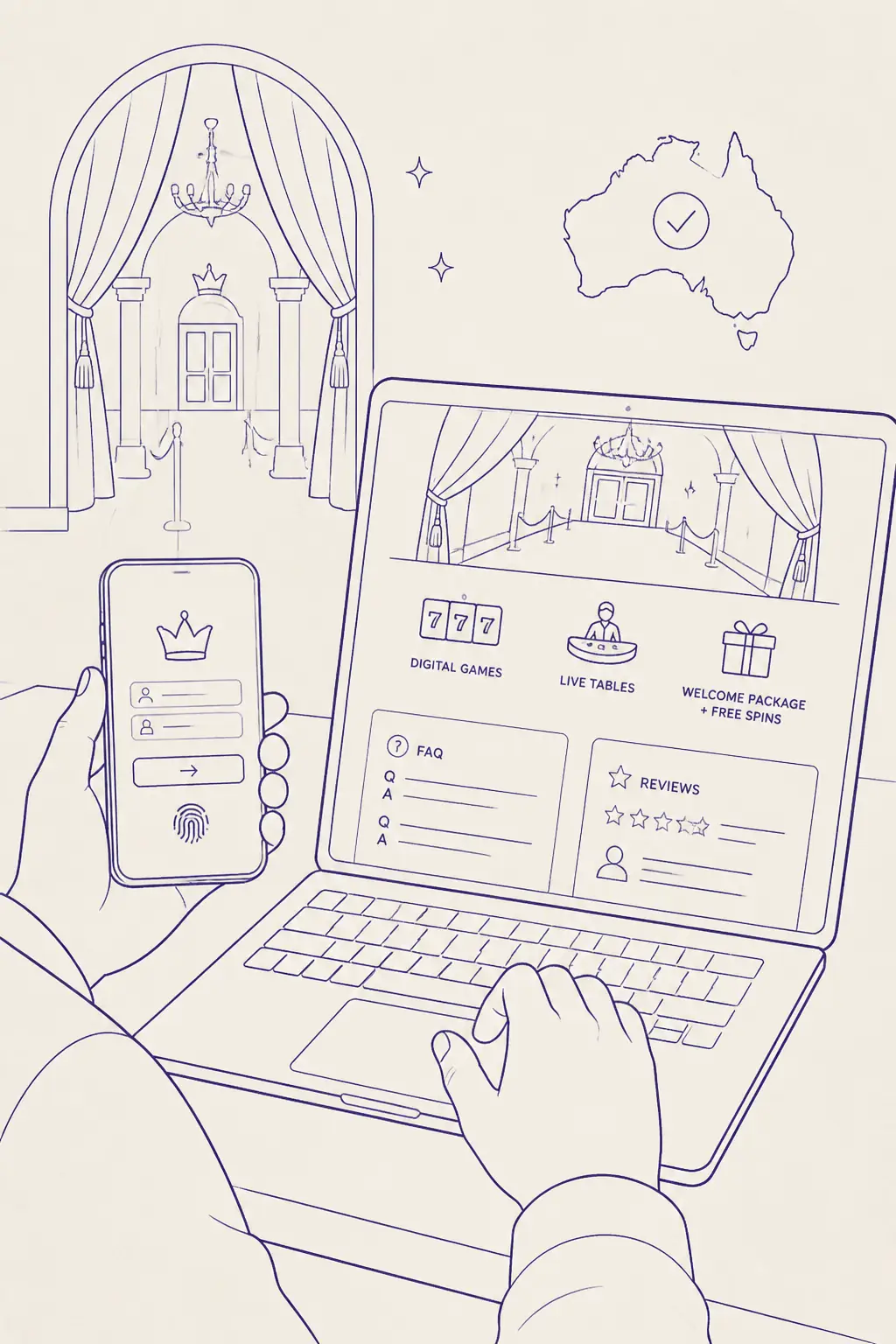 Crown Slots Casino Login visual guide for CrownSlots (Crown Slots Casino)